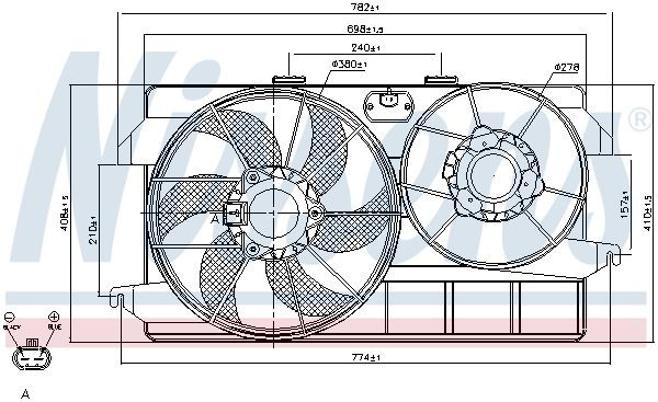 OEM-quality NISSENS 85262 Radiator cooling fan
