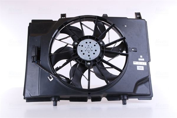 85489 NISSENS Cooling fan MERCEDES-BENZ Ø: 386 mm, 12V, 128W, without integrated regulator