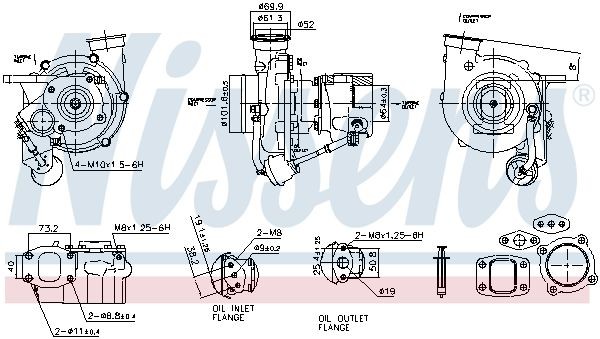 NISSENS 93579 Turbolader für MERCEDES-BENZ ATEGO LKW in Original Qualität