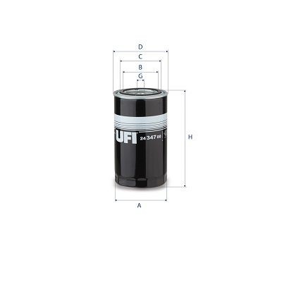 UFI 24.347.00 Fuel filter 711853A1