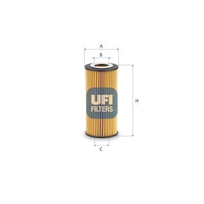 UFI 25.238.00 Oil filter 74 22 051 238