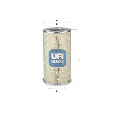 UFI 27.C63.00 Air filter 17801541008T