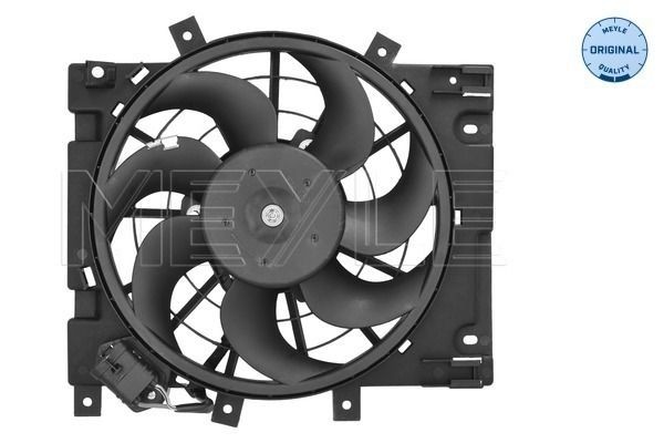 MEYLE 614 236 0016 Fan, radiator for vehicles with air conditioning, Ø: 310 mm, 12V, 320W, with radiator fan shroud