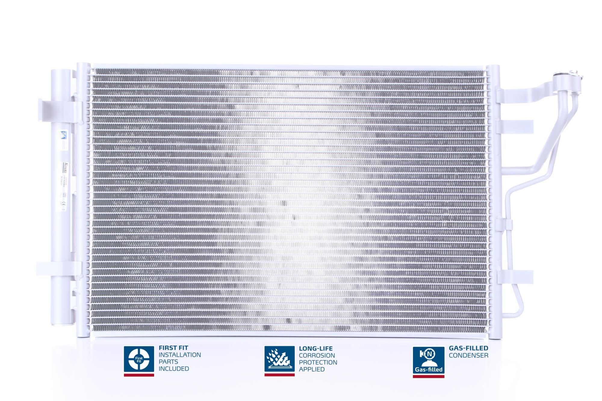 NISSENS 940006 Air conditioning condenser with dryer, Aluminium, 610mm, R 134a, R 1234yf