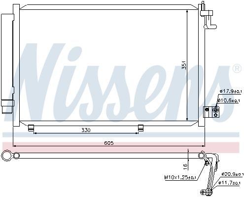 OEM-quality NISSENS 940108 Air condenser