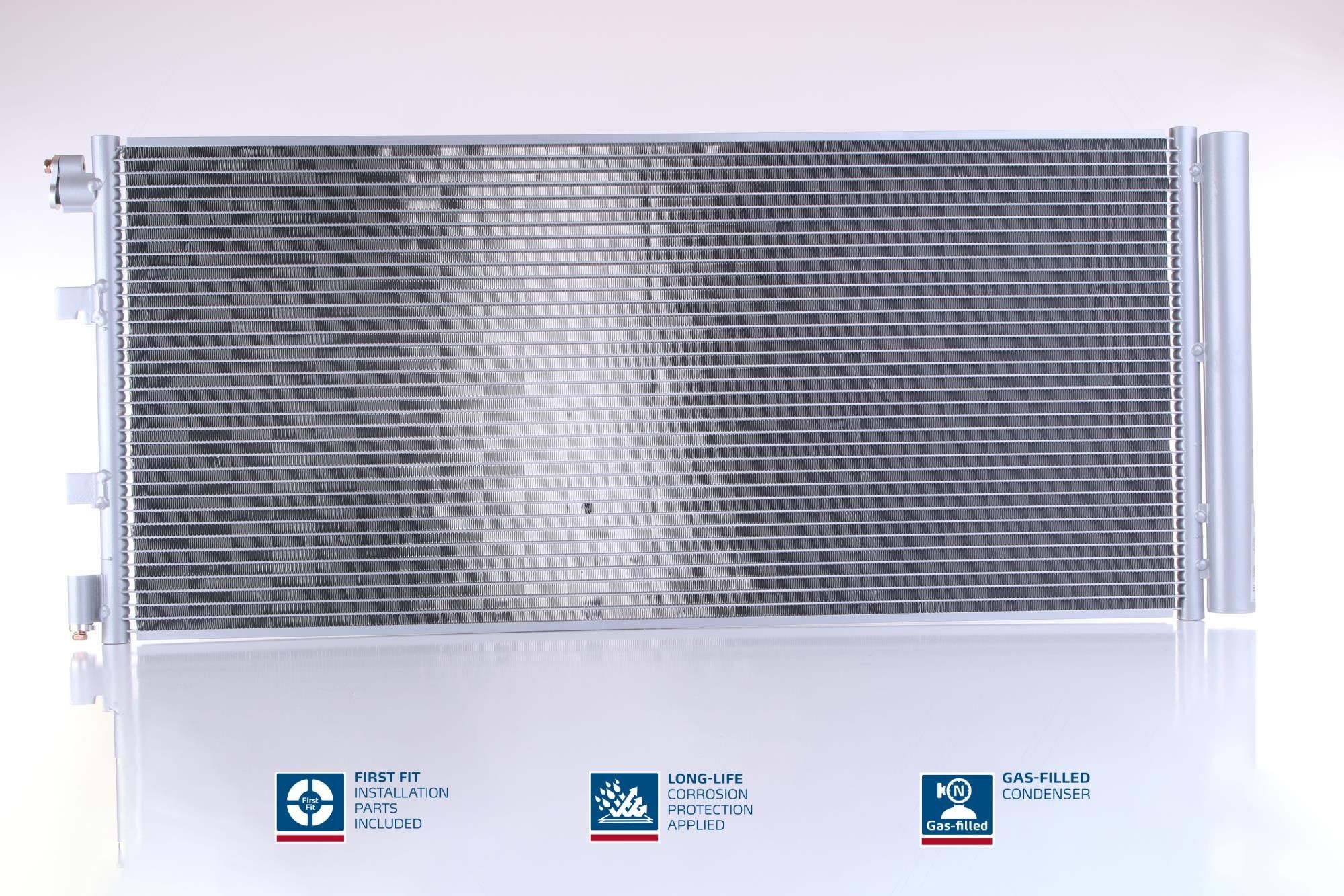NISSENS 940158 Air conditioning condenser with dryer, Aluminium, 795mm, R 134a, R 1234yf