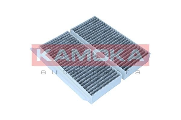 KAMOKA F521901 Pollen filter Fresh Air Filter, Activated Carbon Filter, 254 mm x 155 mm x 40 mm