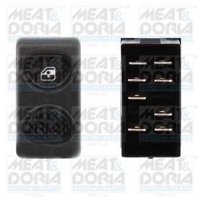 MEAT & DORIA Left Front Number of pins: 8-pin connector Switch, window regulator 26751 buy