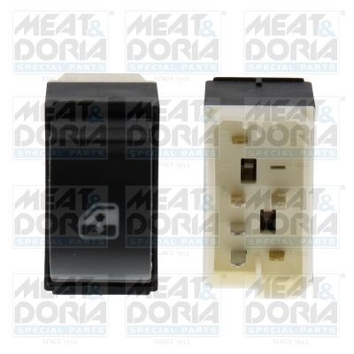MEAT & DORIA Left Front Number of pins: 6-pin connector Switch, window regulator 26756 buy