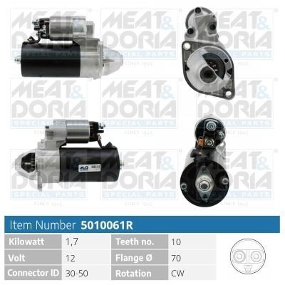 MEAT & DORIA 5010061R Starter motor 005 151 29 01 80