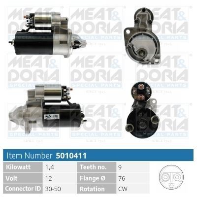 MEAT & DORIA 5010411 Starter motor 12-41-1-720-643