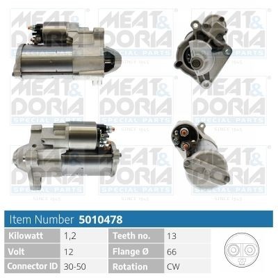 MEAT & DORIA 5010478 Starter motors BMW F48 xDrive 25 i 231 hp Petrol 2020 price