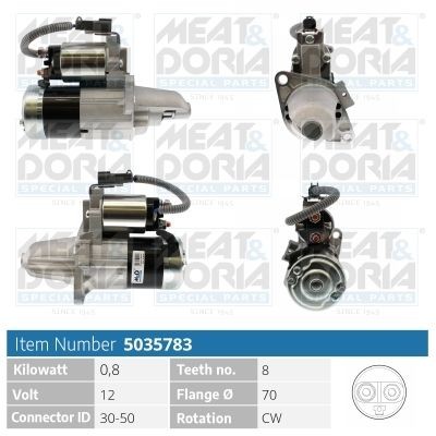 MEAT & DORIA 5035783 Starter motor M 001 T 77281