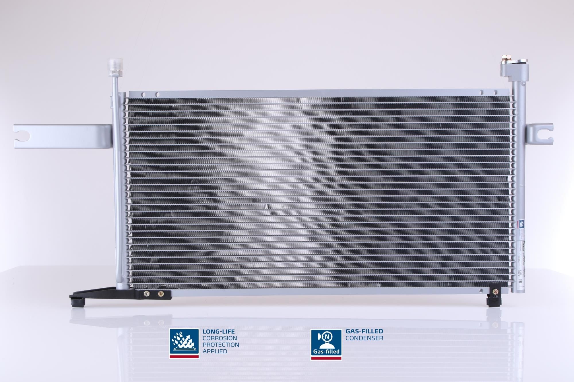 NISSENS 94498 Air conditioning condenser without dryer, Aluminium, 690mm, R 134a, R 1234yf