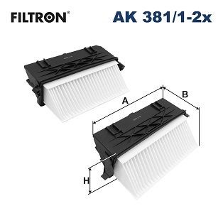 Great value for money - FILTRON Air filter AK 381/1-2x