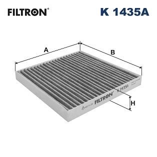 Original K 1435A FILTRON Air conditioner filter PEUGEOT