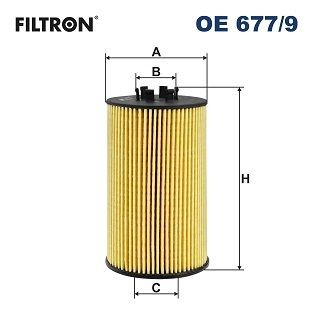 Original FILTRON Oil filters OE 677/9 for MERCEDES-BENZ C-Class