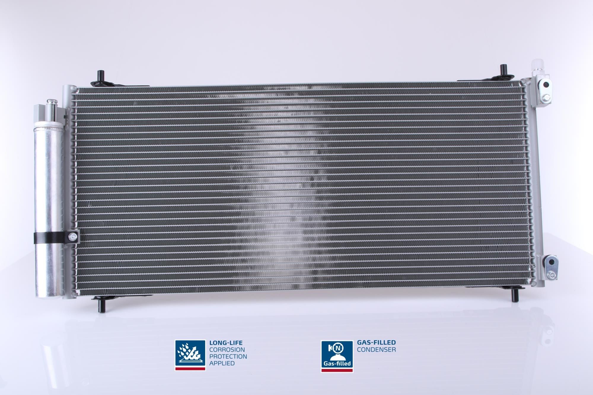 NISSENS 94830 Air conditioning condenser with dryer, Aluminium, 710mm, R 134a, R 1234yf