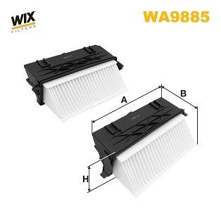 WIX FILTERS WA9885 Air filter A 642 094 12 04