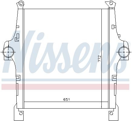 NISSENS 97047 Ladeluftkühler für IVECO Stralis LKW in Original Qualität