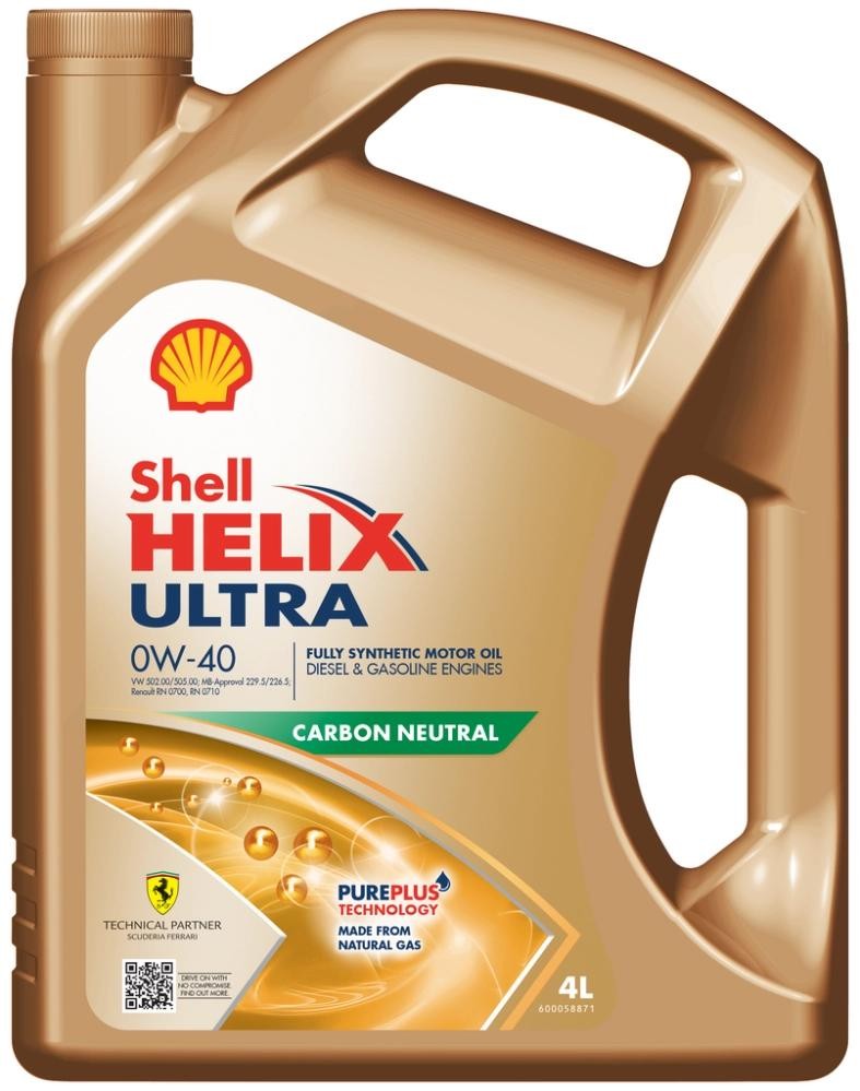 Buy Motor oil SHELL petrol 550065927 Helix Ultra 0W-40, 4l