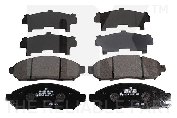 WVA 24227/16 NK with acoustic wear warning, with accessories Height 1: 53,8mm, Width 1: 163,9mm, Thickness 1: 15,9mm Brake pads 222264 buy
