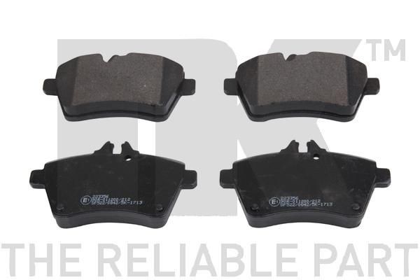 NK 223356 Brake pad set prepared for wear indicator, with anti-squeak plate, without accessories
