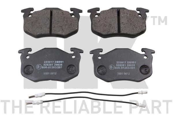WVA 21096/15 NK incl. wear warning contact, with accessories Height 1: 54,9mm, Width 1: 105mm, Thickness 1: 14,5mm Brake pads 223917 buy