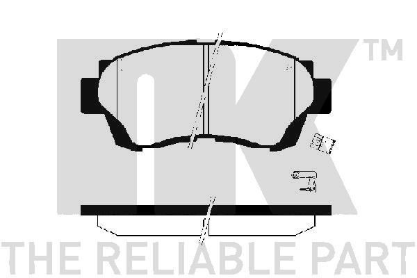 Great value for money - NK Brake pad set 224535