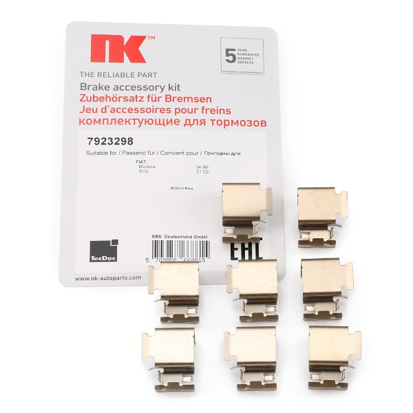 NK Kit d'accessoires, plaquette de frein à disque VW,AUDI,OPEL 7923298