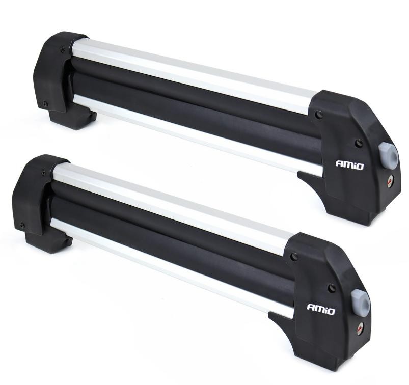 02590 AMiO SSR-01S Roof ski rack 4 pairs of skis, 2 snowboards ▷ AUTODOC  price and review
