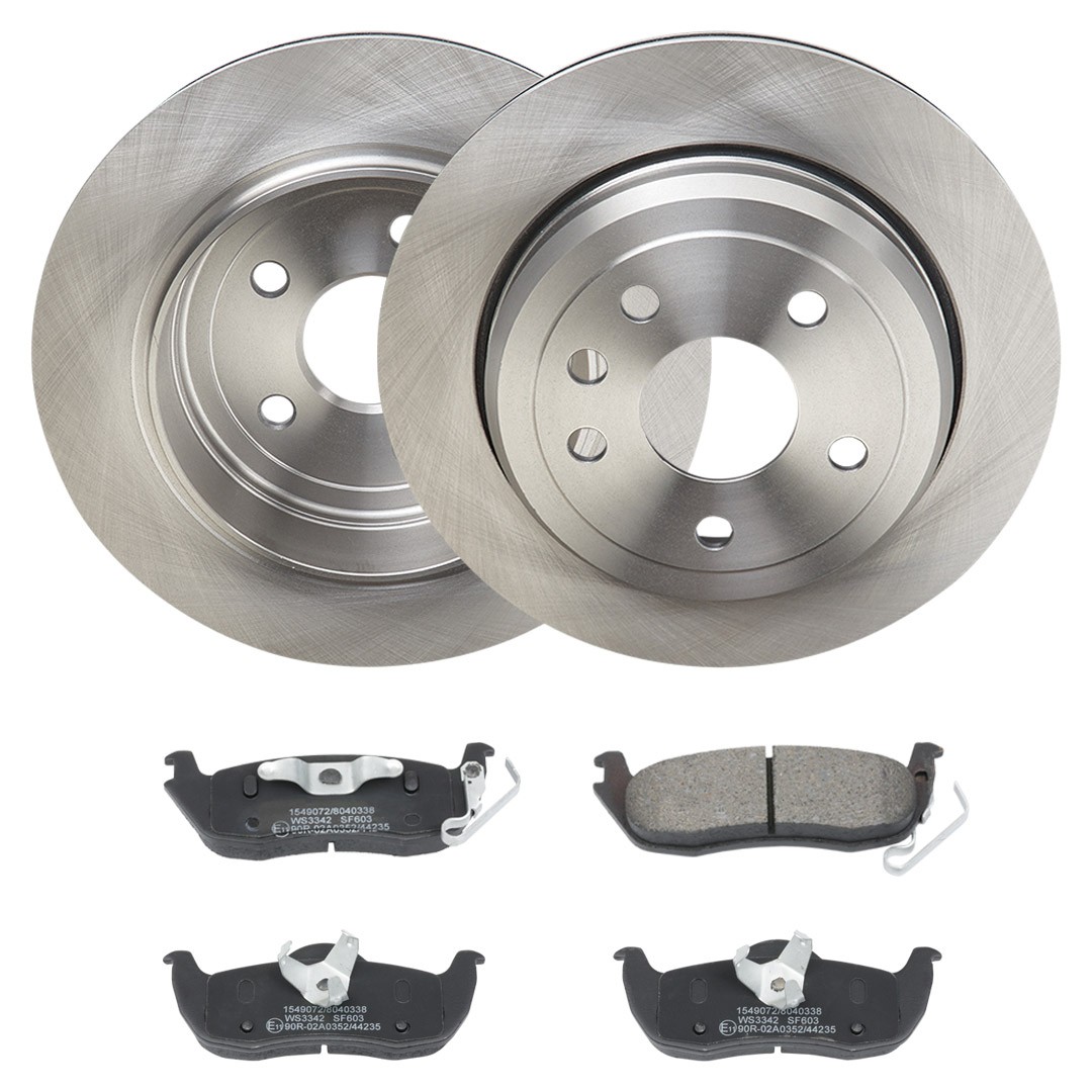 RIDEX 3405B2459 JEEP Brake disc and pad sets in original quality