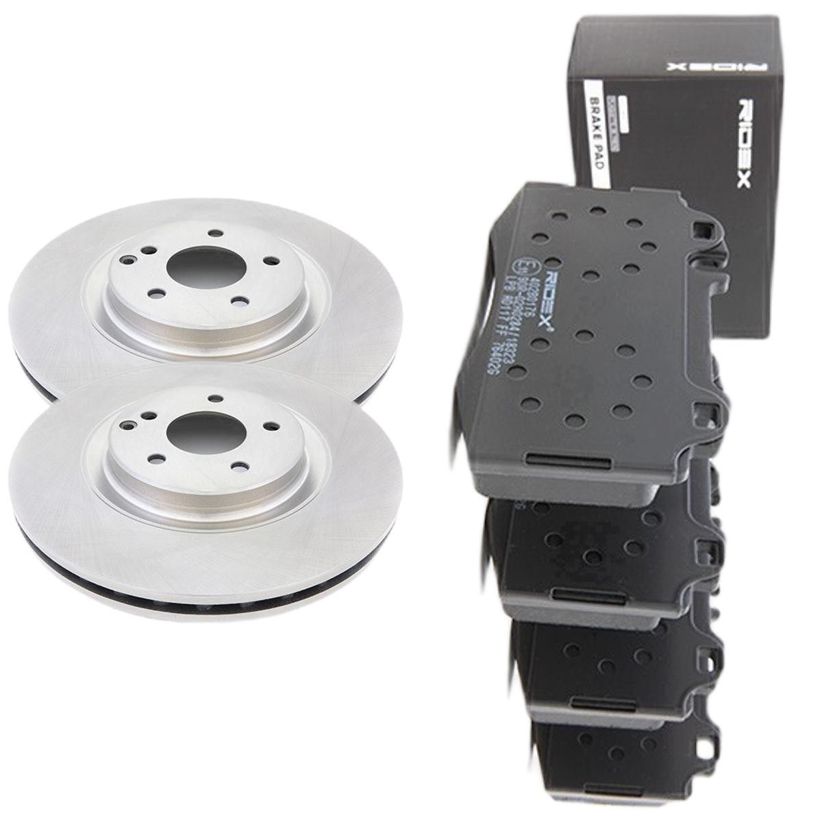 RIDEX Front Axle, Vented Ø: 330mm, Brake Disc Thickness: 28mm Brake discs and pads 3405B2774 buy