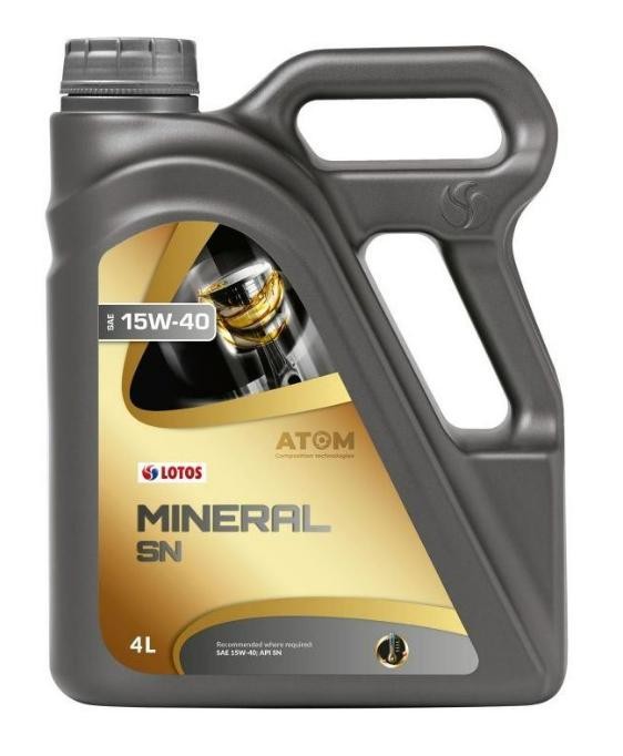 LOTOS MINERAL, SN 15W-40, 4L, Aceite mineral Aceite para motor 5900925085401 comprar online
