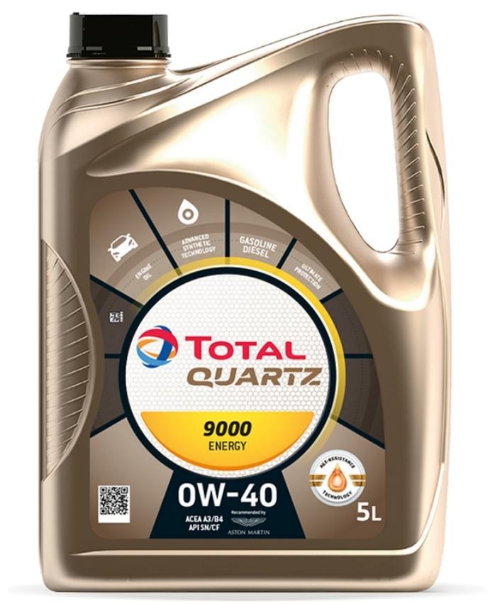 Buy Motor oil TOTAL petrol 2195283 Quartz, 9000 Energy 0W-40, 5l
