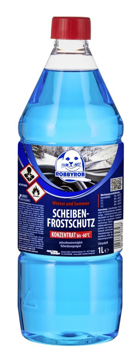 ROBBYROB Konzentrat 6101000000 Auto glass cleaner Bottle, -60°C, Capacity: 1l, light blue