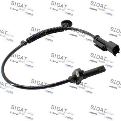 84.1768A2 SIDAT Wheel speed sensor OPEL Rear Axle, 2-pin connector, 440mm, black