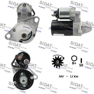 SIDAT S12BH0794A2 Starter motor S 114-381