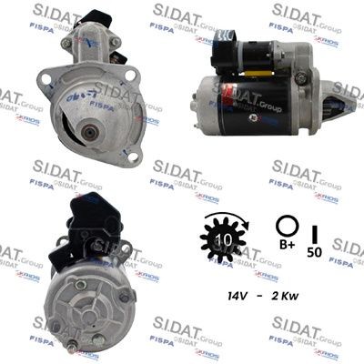 SIDAT S12LU0194 Starter motor 2873 A 012