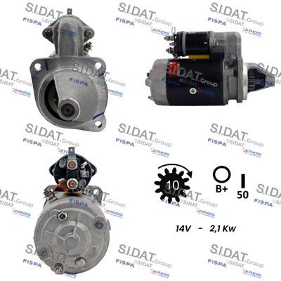 SIDAT S12LU0860 Starter motor 2873A010