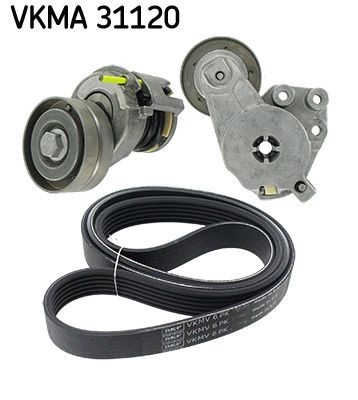 VKM 31099 SKF VKMA31120 V-Ribbed Belt Set 030 145 933 AC