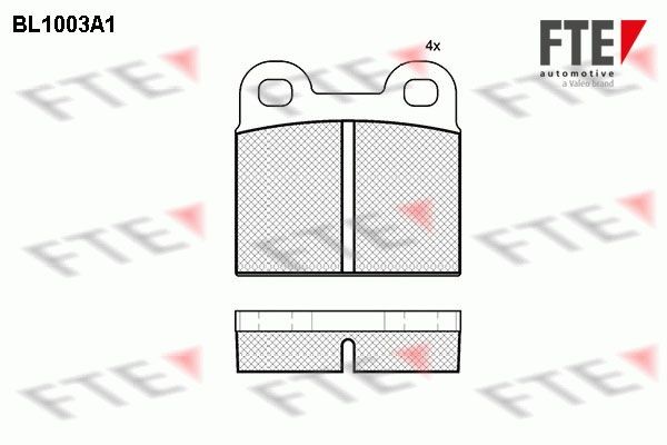 FTE 9010000 Brake pad set ALFA ROMEO experience and price