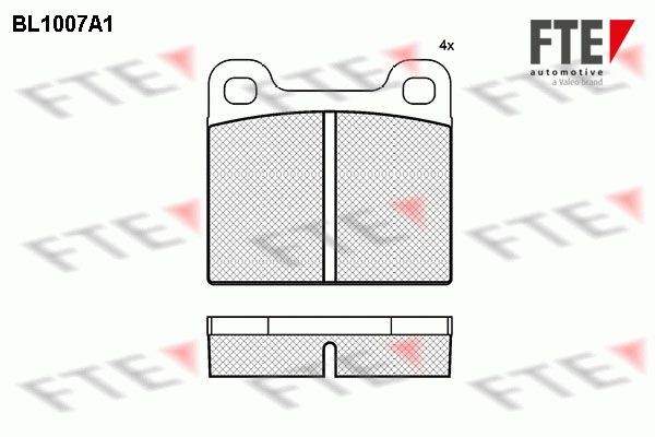 original Opel Kadett C Coupe Brake pads front and rear FTE 9010003