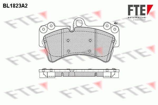 BL1823A2 FTE Front Axle Height: 106,4mm, Width: 190mm, Thickness: 16,6mm Brake pads 9010401 buy