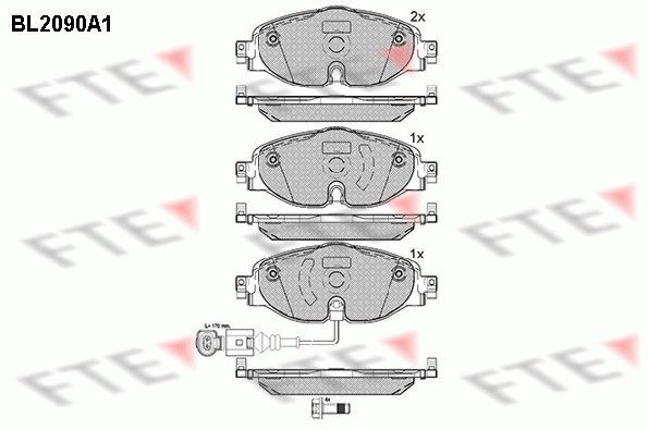 FTE 9010674 Brake pad set
