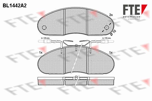 FTE Disc pads rear and front RENAULT MASTER 1 Pritsche/Fahrgestell (P) new 9011030