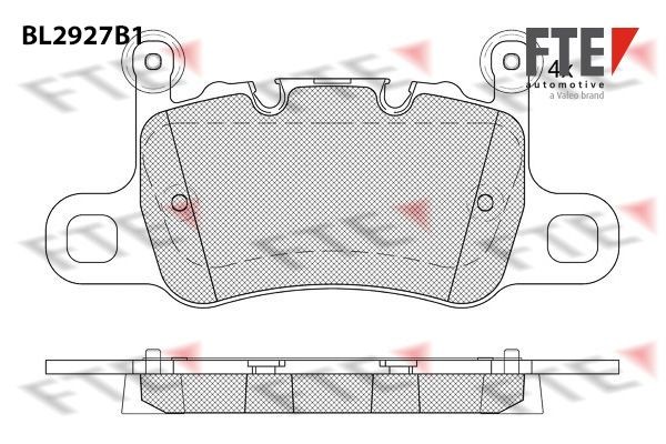 BL2927B1 FTE Rear Axle Height: 90,8mm, Width: 188mm, Thickness: 17,9mm Brake pads 9011171 buy