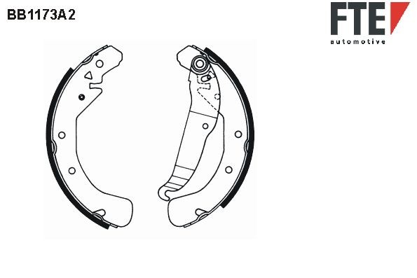 Opel ADAM Drum brake pads 20094588 FTE 9100038 online buy