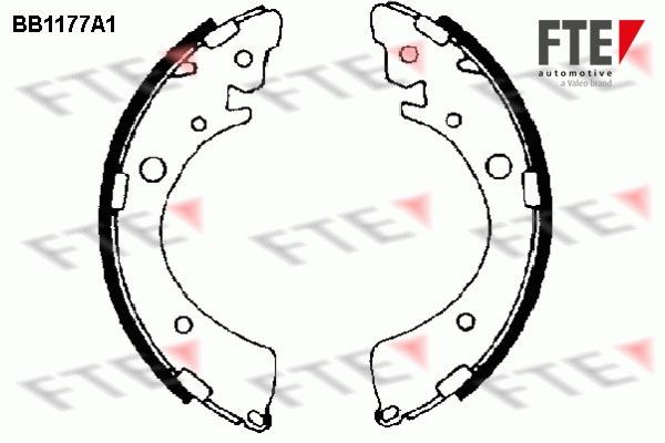 FTE Brake shoes rear and front HONDA CIVIC 6 Coupe (EJ, EM1) new 9100040
