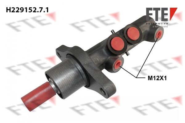 H229152.7.1 FTE Number of connectors: 2, Bore Ø: 9 mm, Piston Ø: 22,2 mm, Aluminium, M12x1, for left-hand drive vehicles Master cylinder 9220198 buy